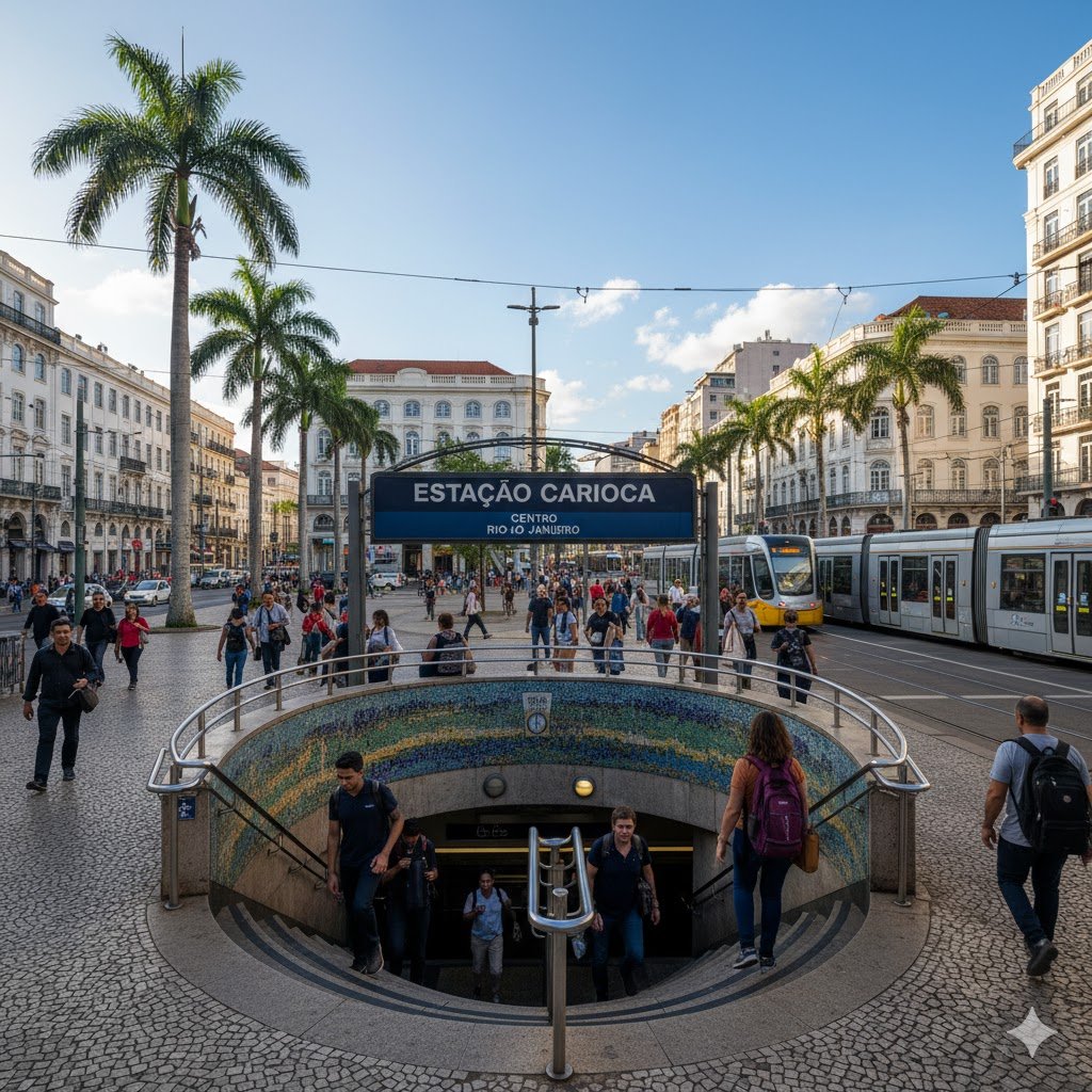 Guia da estação carioca / centro – rio de janeiro